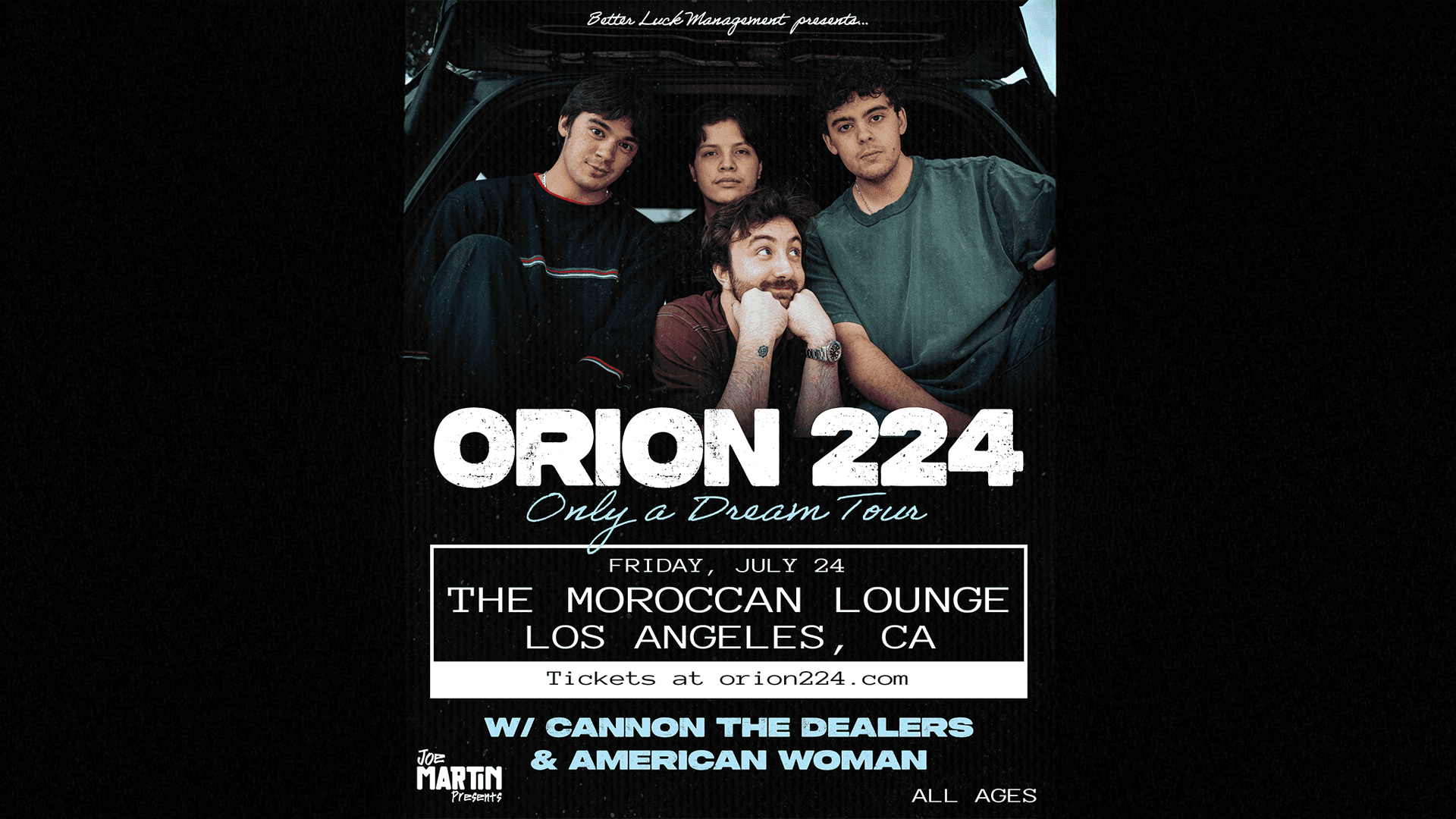 Orion 224 at The Moroccan Lounge