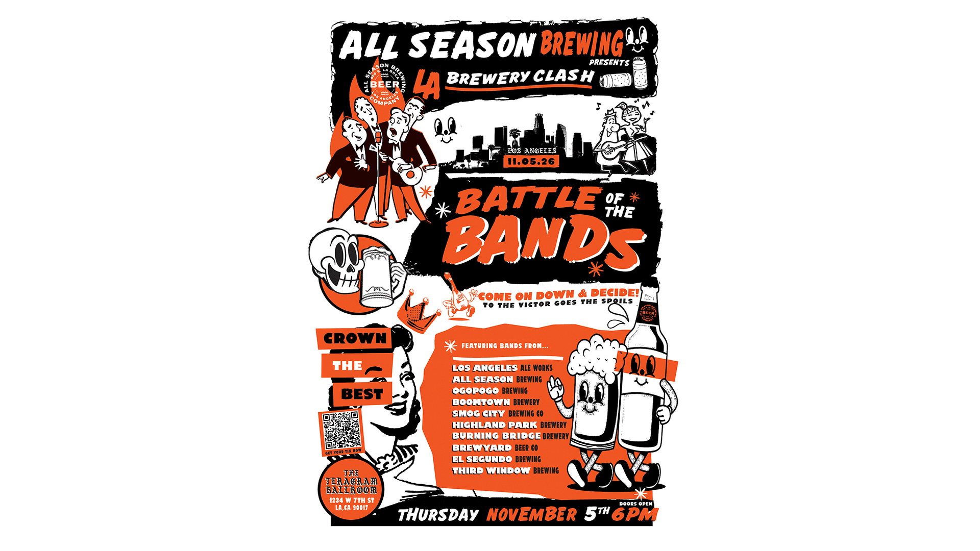 All Season Brewing Battle of the Bands at Teragram Ballroom