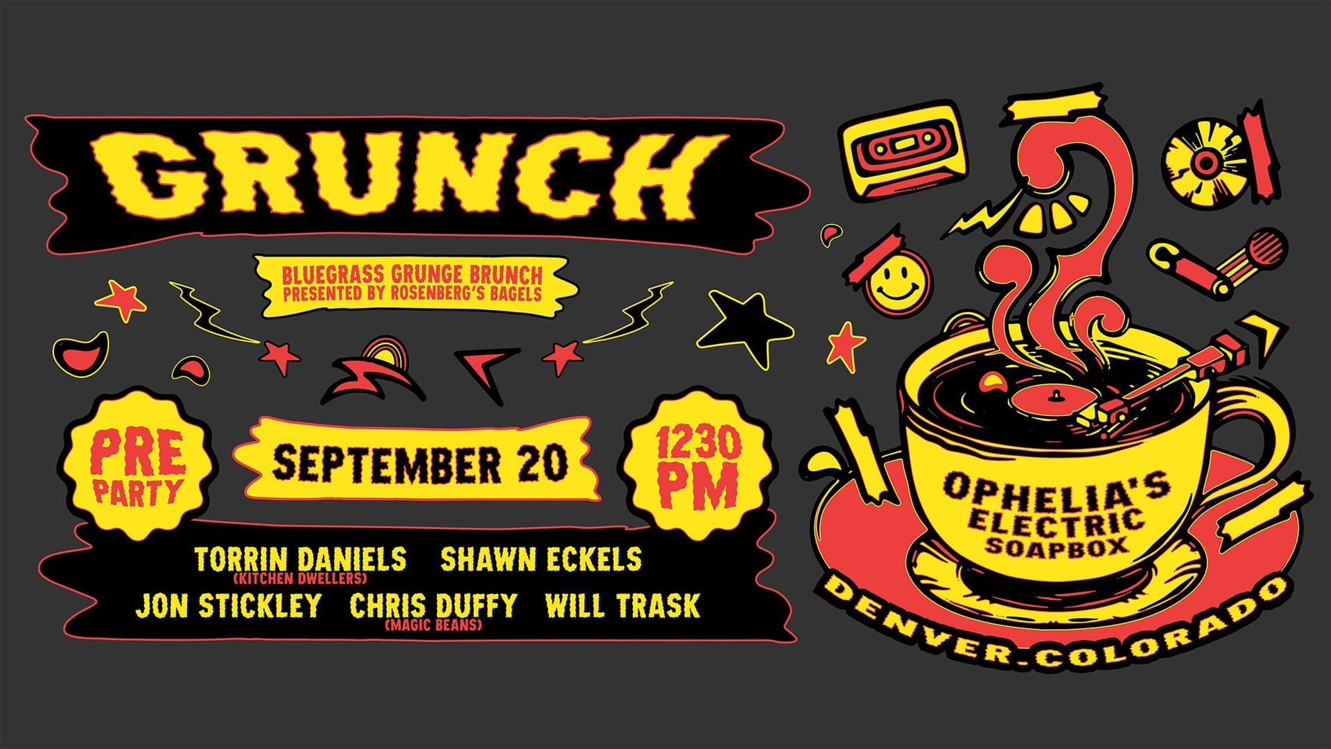 97.3 KBCO Presents: GRUNCH (Bluegrass Grunge Brunch) at Ophelia's Electric Soapbox
