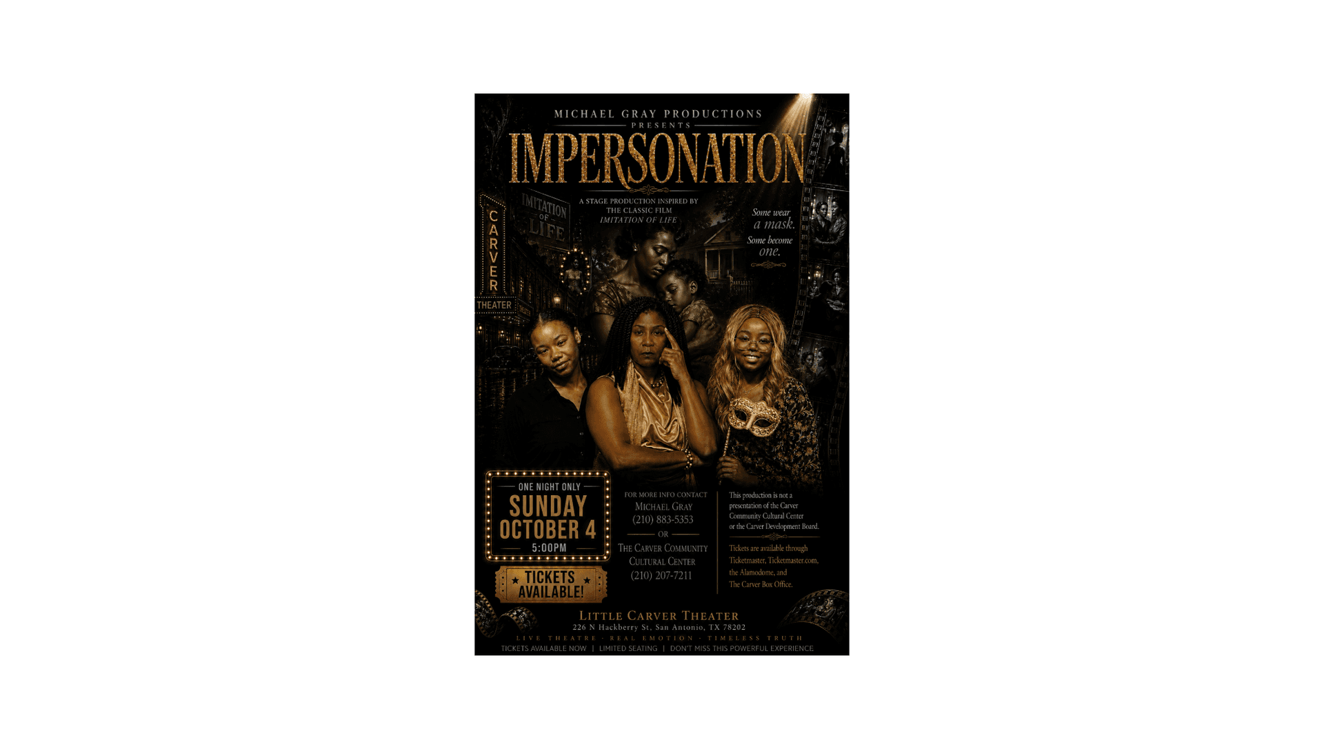 Impersonation at Little Carver Theatre