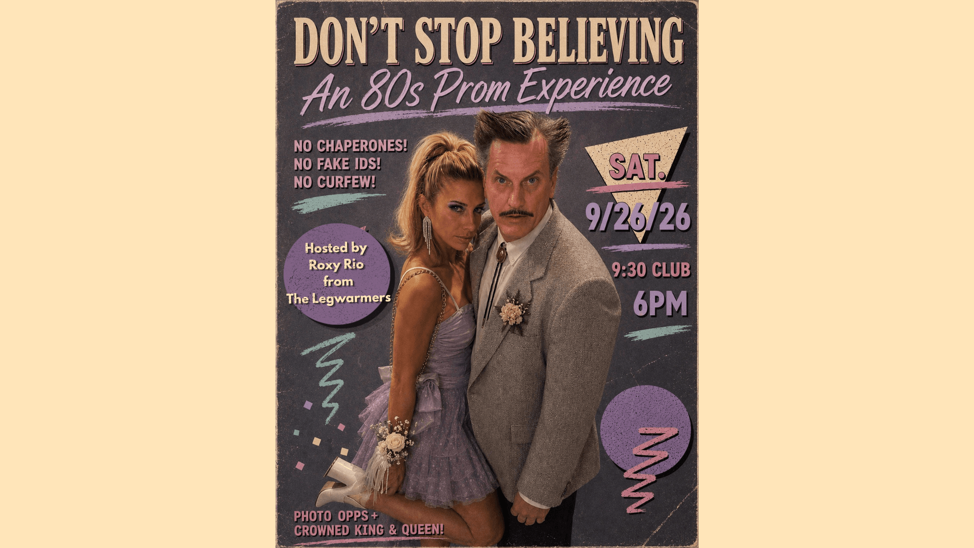 Don't Stop Believing: An 80s Prom Experience at 9:30 CLUB