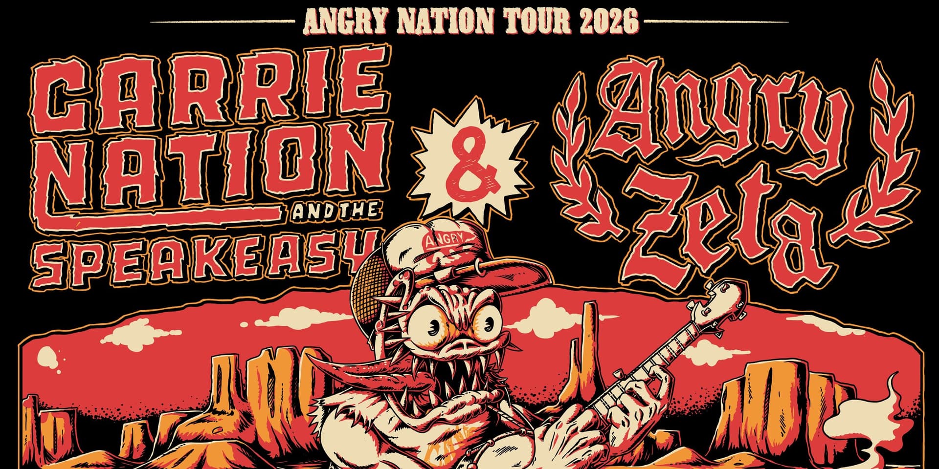 Carrie Nation & The Speakeasy, Angry Zeta - Angry Nation Tour 2026 at Funhouse