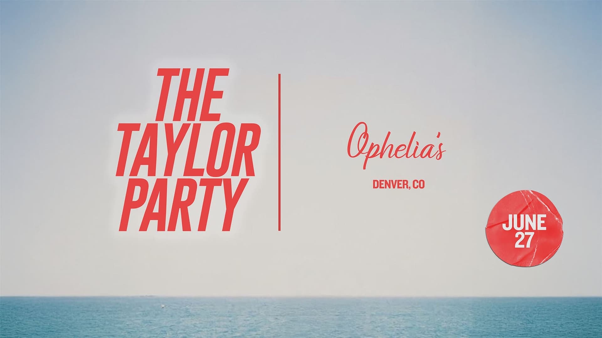 The Taylor Party: Taylor Night at Ophelia's Electric Soapbox