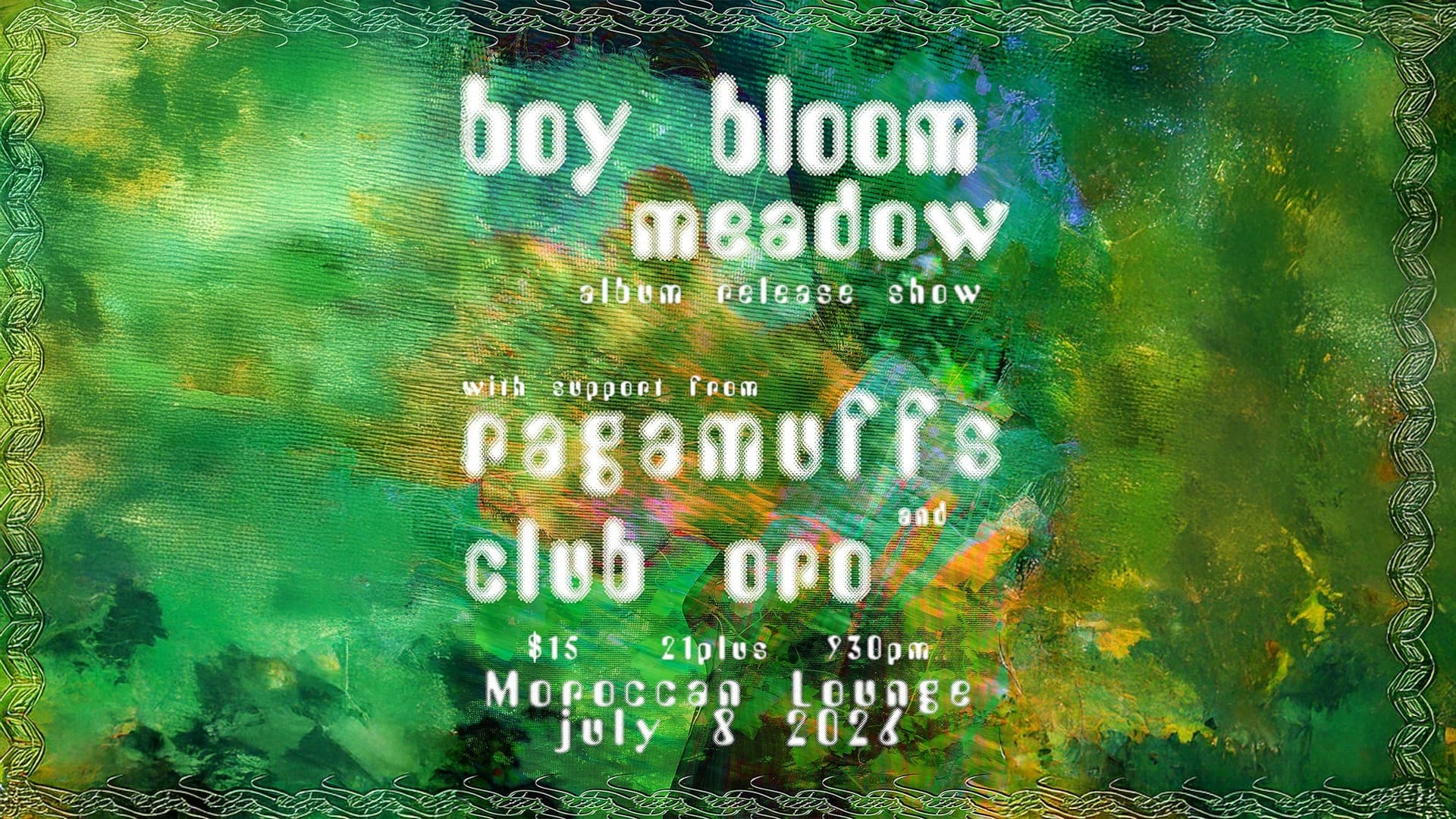 Boy Bloom at The Moroccan Lounge